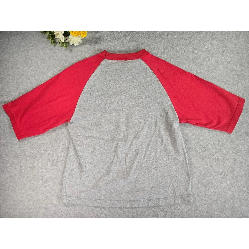 Vintage Lee Sport Nebraska Huskers Raglan‎ T Shirt Kids Youth Med Athletic